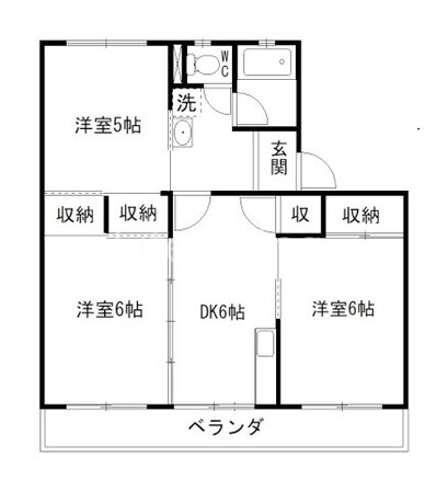 スカイハイツの物件間取画像